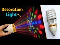 How To Make Powerfull Dj Light At Home Using Old Led Bulb | Decoration Light | Dj Light | Light