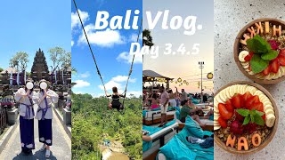 【バリ vlog】バリ島女子旅🏝️| 4泊5日のバリ旅行🇮🇩✈︎｜DAY3.4.5