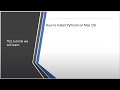 Install Python 3 on mac using homebrew | Change the Default Shell to Bash on MacOS
