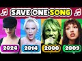 SAVE ONE SONG PER YEAR 🎵 2000-2024 Best Songs Of All Time | Music Quiz Challenge