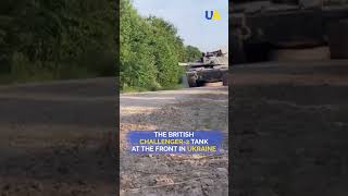 THE BRITISH CHALLENGER-2 TANK AT THE FRONT IN UKRAINE