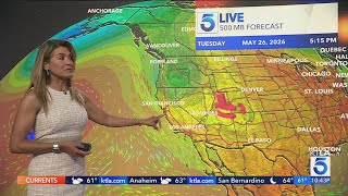 Cooler temps headed to SoCal over Memorial Day weekend