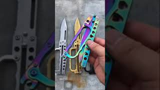 Butterfly Knife, new model review . ( no sound; sorry )👍🏻👍🏻👍🏻