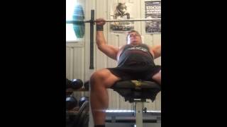 130kg incline bench press