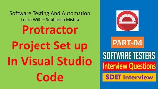 04 - Set up Protractor Project in Visual Studio Code
