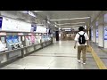 【深夜の難波駅】南海なんば駅から地下鉄御堂筋線 なんば駅へ乗り換えてみた♪【4k hdr 鉄道小ネタ】21 07