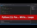Python Beginner Tutorial: For & While Loops