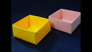 Origami square box || Masu box making || DIY