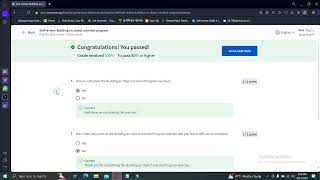 Self review: Building an object-oriented program Coursera | Programming with JavaScript Meta
