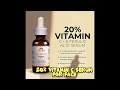 skin deva 20% vitamin c serum for face with vitamin e plus ferulic acid skincare serum