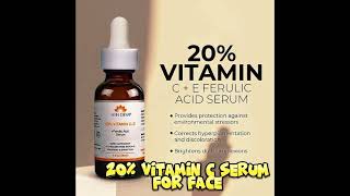 SKIN DEVA 20% Vitamin C Serum for Face with Vitamin E Plus Ferulic Acid Skincare Serum