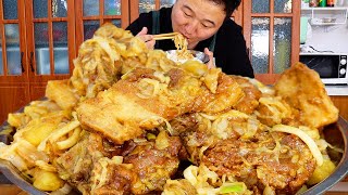 5斤排骨，阿强做“烩酸菜”，酸爽解馋，大口吃肉真过瘾｜Mukbang｜吃肉表演【cram阿强】