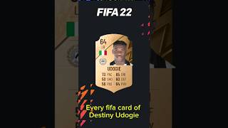 Every fifa card of Destiny Udogie from fifa22-24🇮🇹#shorts #football #fifa #fut #fc24 #Udogie #Spurs