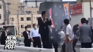 Video shows moment former Japan Prime Minister Shinzo Abe was gunned down | New York Post