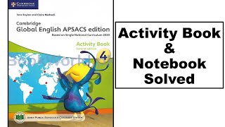 Global English APSAC edition Activity Book \u0026 Notebook Solved Class 4th Unit 3