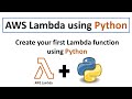 AWS Lambda using Python | How to create Lambda function in Python |AWS Lambda tutorial for beginners