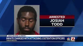 Greensboro jail inmate charged with assaulting 2 detention officers, deputies say