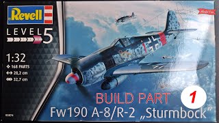 Fw190 A-8/R-2 Sturmbock. BUILD PART 1/4. Revell 1:32 03874