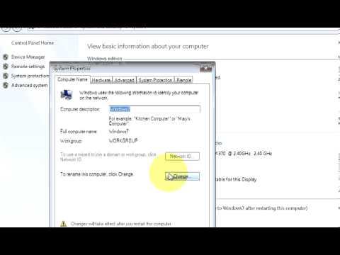 Windows 7 : How to Change Your Computer Name Windows 7 : How to Change Your Computer Name