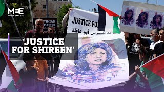 Shireen Abu Akleh: Protest demanding justice for slain journalist held during Biden visit