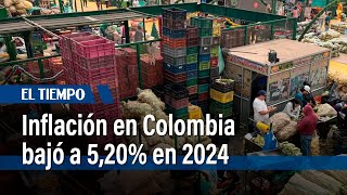 Inflación en Colombia baja a 5,20% en 2024, según reporte del Dane  | El Tiempo