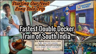 🚂BANGALORE DOUBLE DECKER EXPRESS TRAVEL VLOG!!! Chennai Central to Ksr Bengaluru | Naveen Kumar