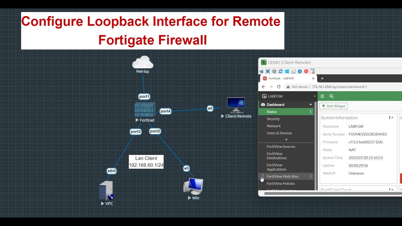 Configure Loopback Interface Fortigate - YouTube