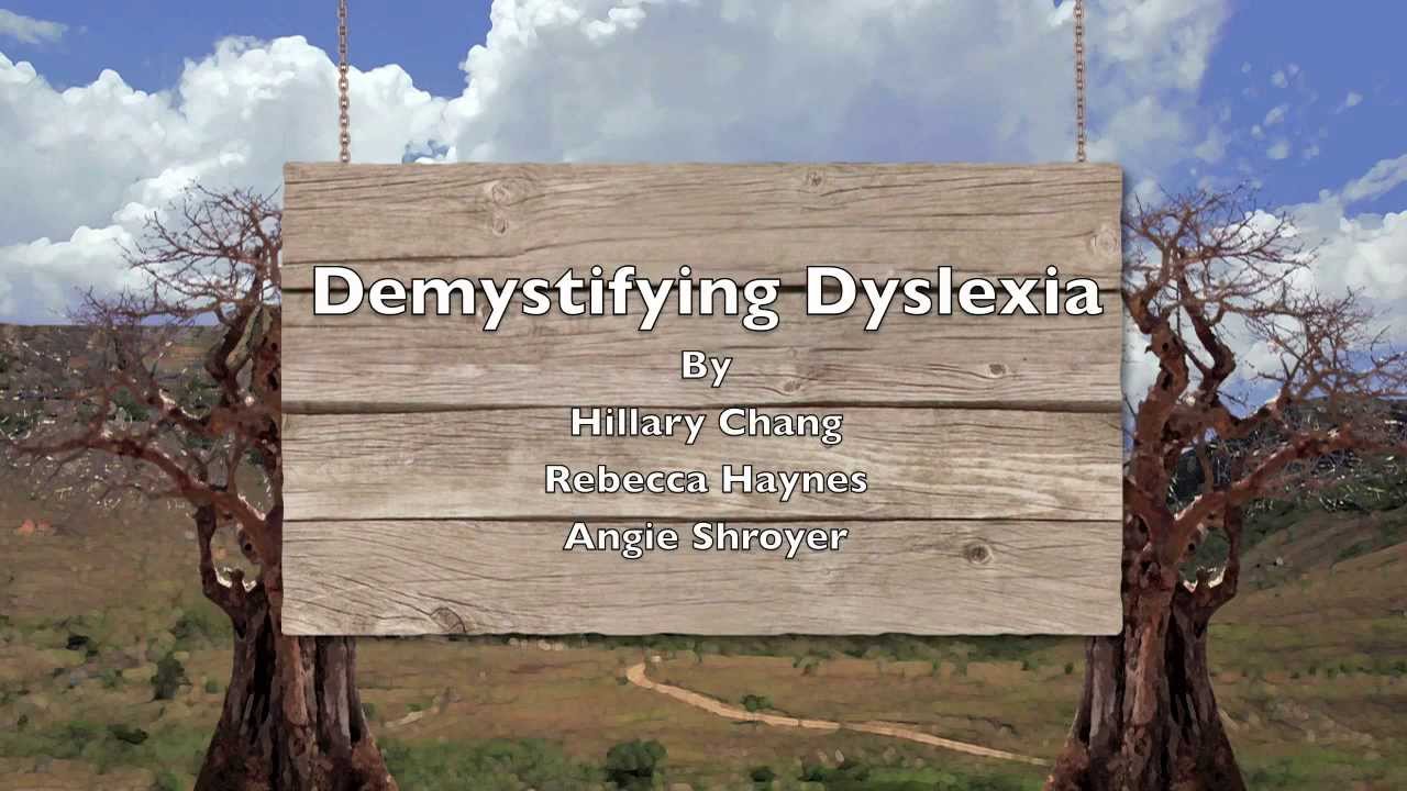 Demystifying Dyslexia - YouTube