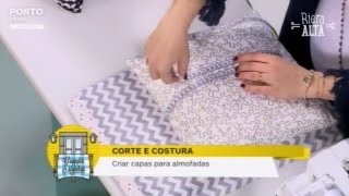 Capa para Almofada Simples e Rápida - Costura com Riera Alta Capa para Almofada Simples e Rápida - Costura com Riera Alta