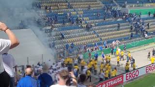 Krawalle nach dem DFB-Pokal-Spiel zwischen dem FC Carl Zeiss Jena und Hertha BSC!