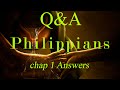 Bible Study Q&A Philippians 1 Answers