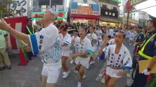 しらいし連　東京高円寺阿波おどり2014 その１ 純情 【HD】