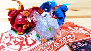 爆000 ドラゴノイド クリアVer.　爆丸バトルプラネット　Diamond Dragonoid  Bakugan Battle Planet