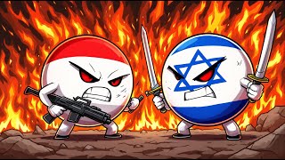 Ketika Indonesia vs Isriwil Countryballs