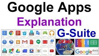 Google Apps/Applications Explained, G-Suite, Google Earth Pro Demo