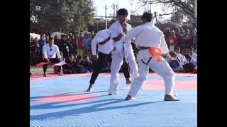 Kyokushin Knockout- Ushiro Mawashi Geri (7th National Mayor Cup Championship) #nepal #kyokushin