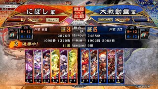 【三国志大戦】盧植蔡琰 vs郝昭夏侯淵