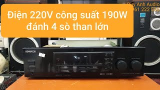 Kenwood 190W điện 220V đánh 4 sò than lớn đã bán