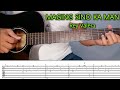 MAGING SINO KA MAN (Rey Valera) Detailed Guitar Plucking Tutorial with Free Tabs and Tabs on Screen