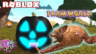 Roblox Farm World Cougar Fam Auras And Trails New Badges Tobino Trigon Anime - roblox farm world how to get money