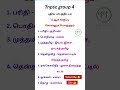 tnpsc gr 4 tamil புதிய பாடத்திட்டம் 12 ஆம் வகுப்பு சொல்லும் பொருளும் shorts shortsfeed