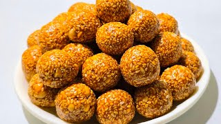 Makar Sankranti Special Til Gud Laddu Recipe | sesame laddu | तिल के लड्डू