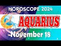 💲A MIRACLE WILL HAPPEN THIS WEEK ✅💪 horoscope 👀 horoscope for today aquarius NOVEMBER 18 2024 ♒️