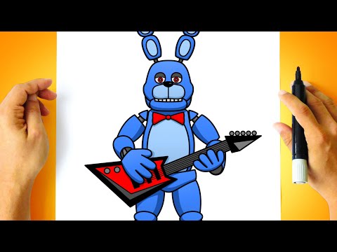 Como Desenhar O Bonnie Como Dibujar A Bonnie Five Nights At Freddy