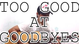 Sam Smith - Too Good At Goodbyes (Guitar chords + lyrics on screen)