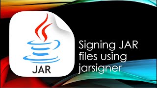 Java Cryptography : Sign JAR files using jarsigner