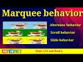 How to Use Marquee Tag in Html with Image 