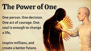 The Power of One | How One Person Can Change Everything | Best Motivational Video 🔥 | Life Lesson