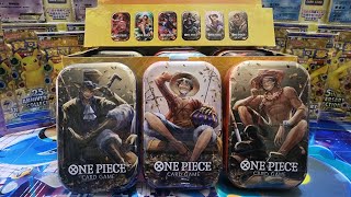 [One Piece開箱]☆OPTCG☆OP09鐵盒開箱/又是博一博神包降臨的時候.....懶人包11:20