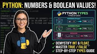 Python - Types of Data - Numbers and Boolean Values
